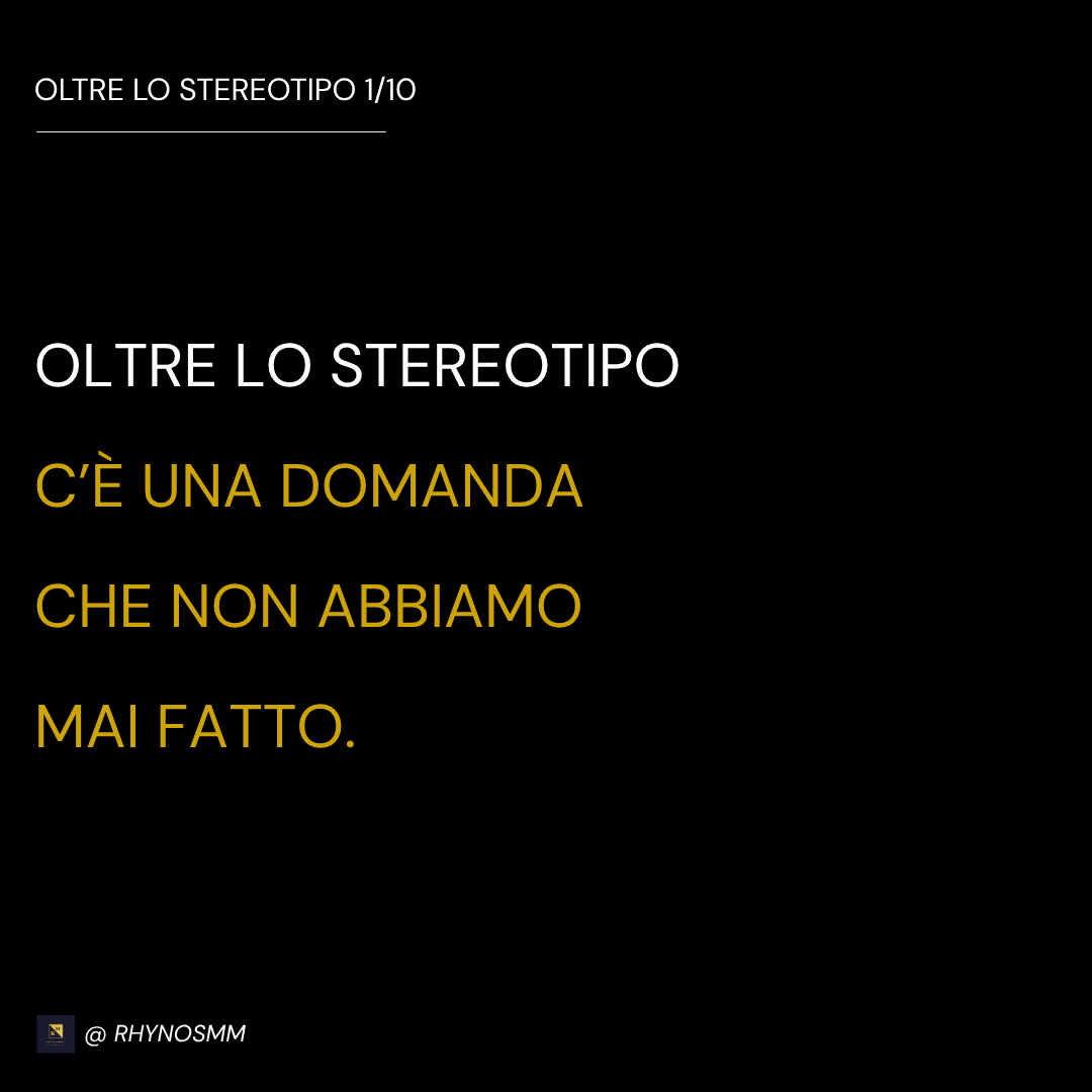 Oltre lo stereotipo, slide 1 di 8